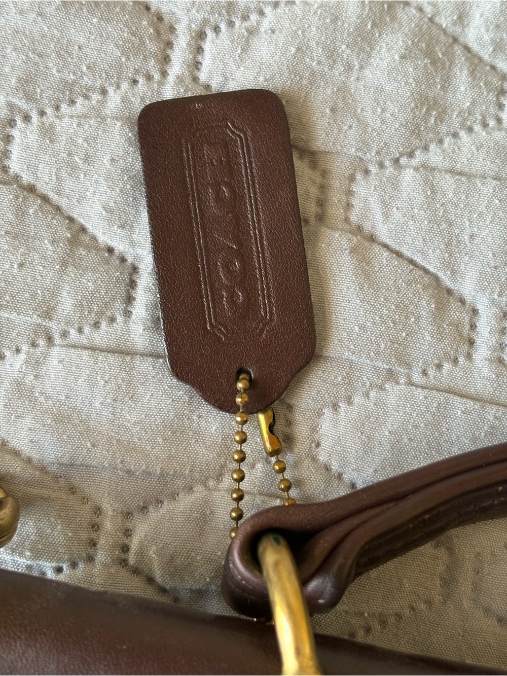 Vintage Coach Willis Mahogany Brown Leather Crossbody Satchel Crossbody - Picture 12 of 16